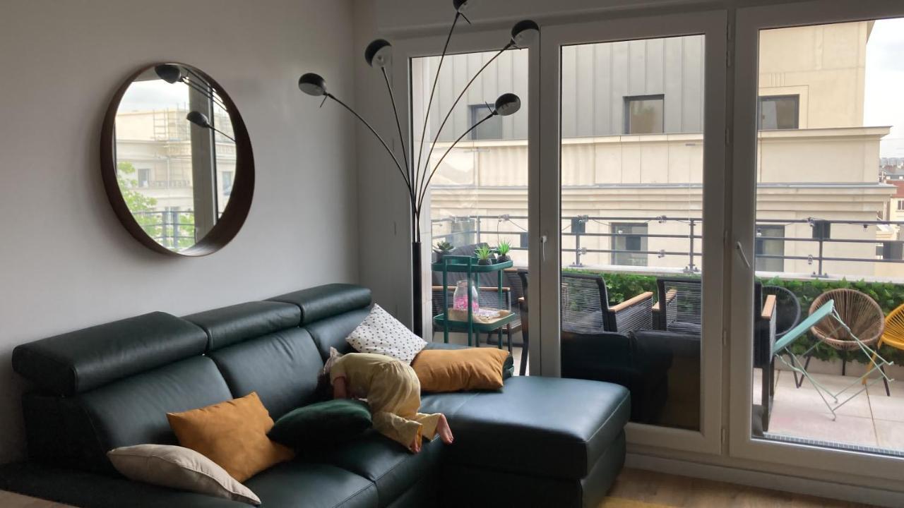 Superbe Apt, Parking Gratuit, Proche Ligne 13&14, Ideal Famille & Vue Montmartre ! Lägenhet Saint-Ouen  Exteriör bild